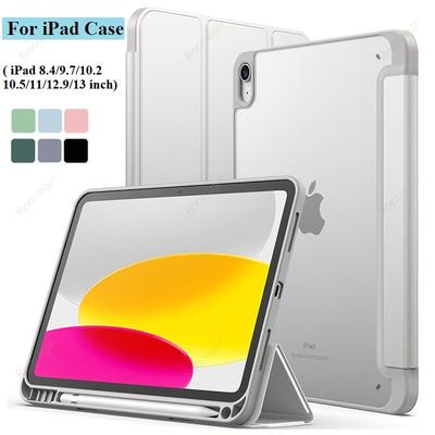 For iPad 10th Generation Case A16  iPad Air5 Air4 10.9 Air 11 M2 M3  Pro11 M4 M2 7 8 9 10.2 10.5 Case With Pencil Holder