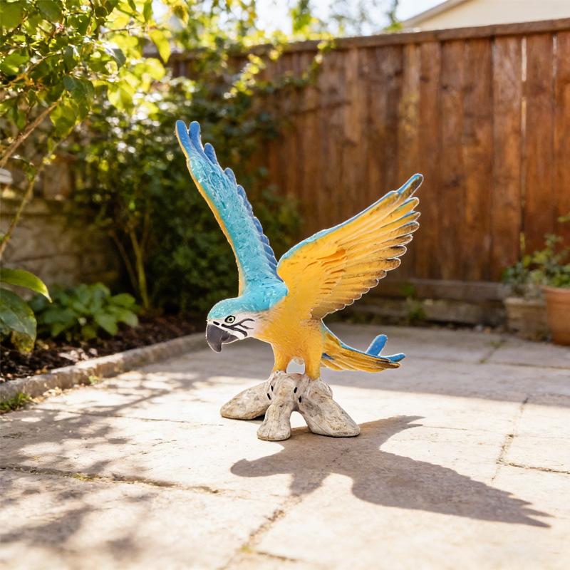 Children's Static Wild Animal Bird and Parrot Figure Set