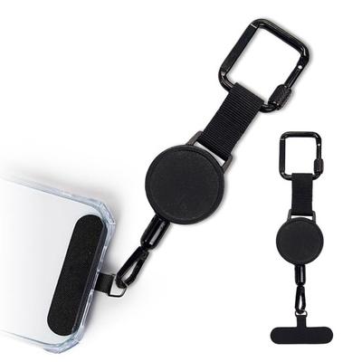 Diebstahlsichere Telefonleine mit Gürtelclip, einziehbarer Stahlschnur, universeller Karabiner mit Verriegelung, verhindert Herunterfallen, Telefonleine für Reisen und Wandern