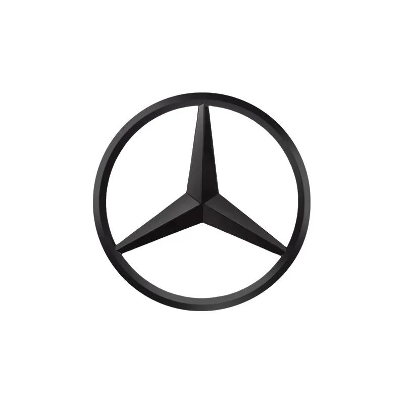 

3D ABS silver/Black 9cm 90mm car rear Tail Trunk emblem badge sticker Decals For Mercedes Benz W117 W177 W176 X253 W247 W213 матовый черный