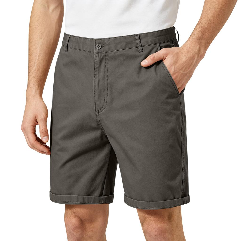 Herren Lockere Freizeit-Cargo-Shorts Leichter Entspannter Stil mit Mehreren Taschen für Outdoor und Tägliches Tragen