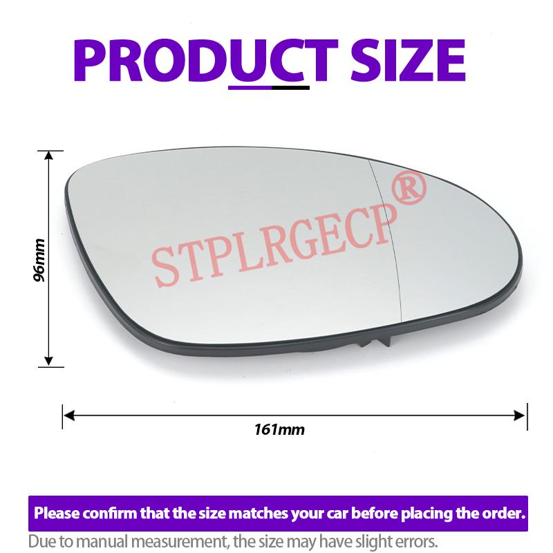 For Mercedes-Benz W221 C219 C216 Pre-facelift Left Right Door Side Wing Mirror Glass Heated Clear Rear View Rearview LH RH