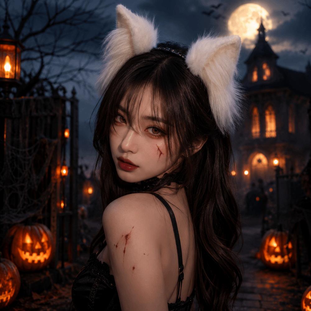 Faux Fur Cosplay Headwear Plush Animal Hair Hoop Kawaii Cat Ears Headband Anime