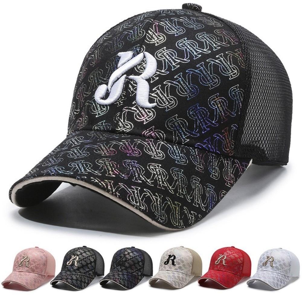 Wide Brim Mesh Baseball Cap Breathable Peaked Cap Unisex Sun Hat Summer