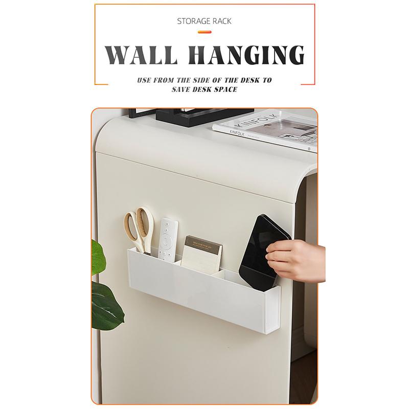 Wall Mounted Remote Control Organizer Box Space Saving TV Countertop Sorting Rack for Living Room Bedroom Hotel Room Use