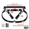 FRRK Adjustable Chastity Lock Belt with Elastic Buttons for Outing Wear