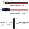 10 Kit 16 AWG 2 Pin Connector Car Waterproof Wire Connectors 2 Pin Automotive Electrical Connectors Quick Disconnect 2 Way Wire Terminal Connector