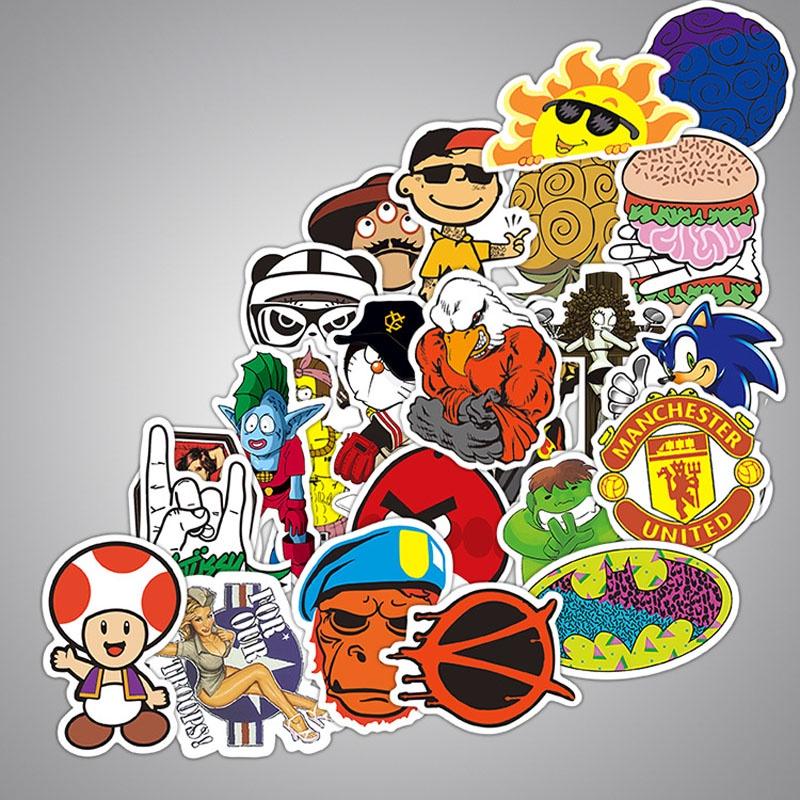 Vibrant 100 Pcs Skateboard Stickers With Waterproof Graffiti For Laptops And Luggage