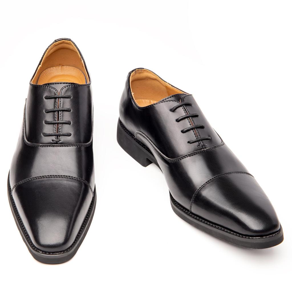 Foxlike Business Comfortable Leather Shoes for Genuine Comfortable for Premium Size Men's Shoes, Running, Leather, Wingtip, Walking, Waterproof,