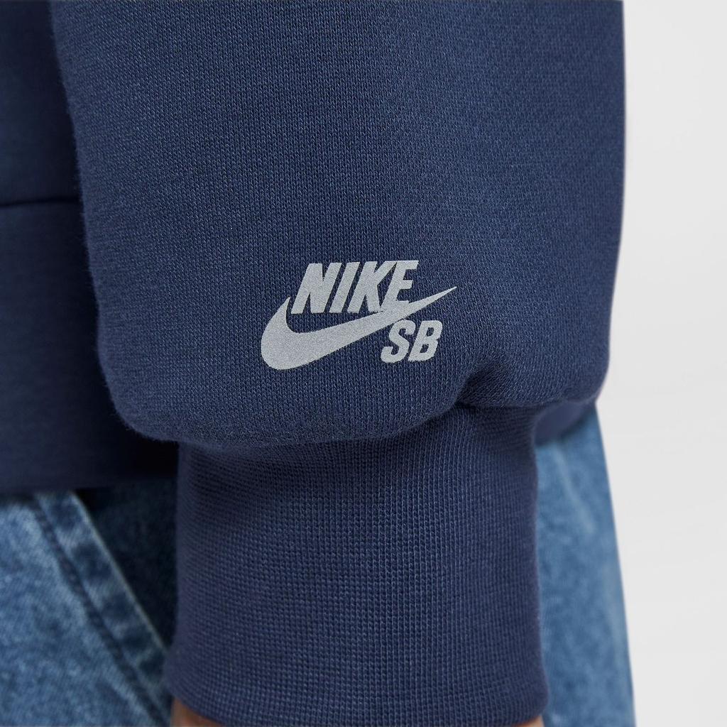 Nike KOSTON Minimalist Style Fleece Lined Pullover Crew Neck Long Sleeved Sweatshirt Men's HV0248-410