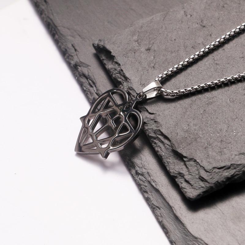 Messiah's Heart Star of David Hip-Hop Necklace - Men's & Women's Stainless Steel Pendant Jewelry