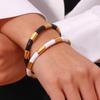 MamacitaSlay Women's Jewelry Solid Segment Baked Paint Bracelet High-end Women's Stainless Steel Baked Paint Bracelet