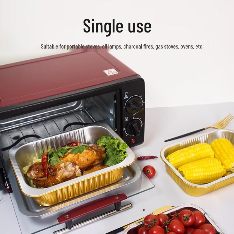 Commercial Disposable Aluminum Foil Meal Box