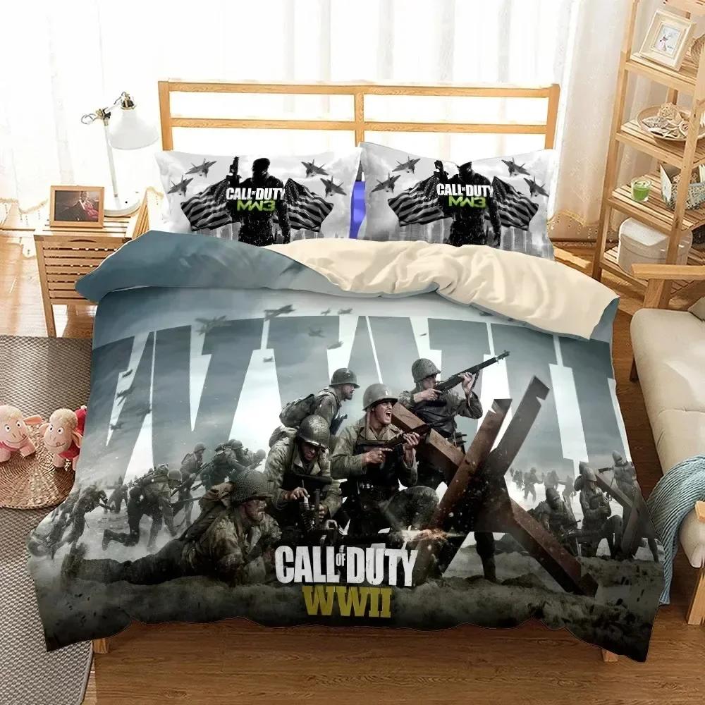 New 3D Print Call-Of-Duty Bedding Set Printed Bed Set With Pillowcase Bed Duvet Cover Soft Queen King Size Bedclothes Home