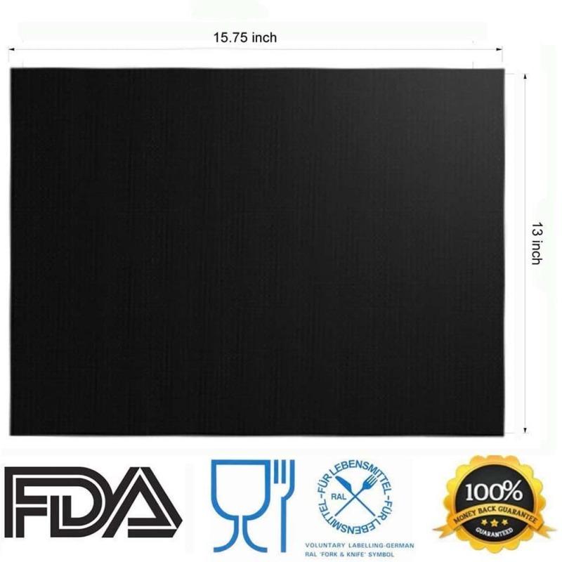 Non-stick BBQ Grill Mat 40*33cm Baking Mat BBQ Tools Cooking Grilling Sheet Heat Resistance Easily Cleaned Kitchen Tools