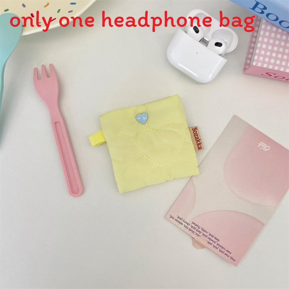 Student Earphone Case With Polyester Material Portable Organizer For Girls