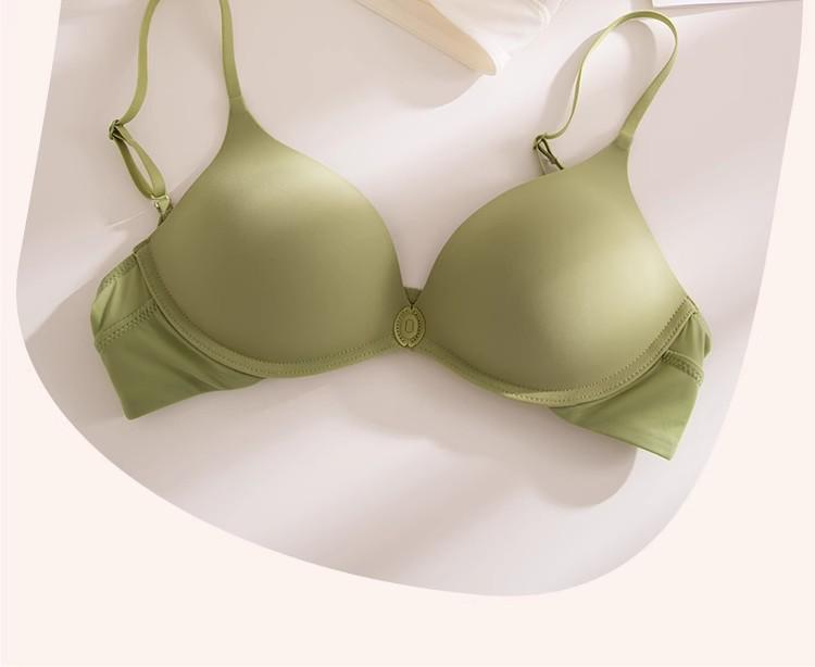 Wireless Front Closure Bra for Small Bust - Seamless Shaping, Buttoned Beautiful Back Lingerie