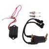 Club Car CDI Ignition Coil Spark Plug Set EPIGC107 Replacement for EZGO 4 Cycle Gas 1991‑2002
