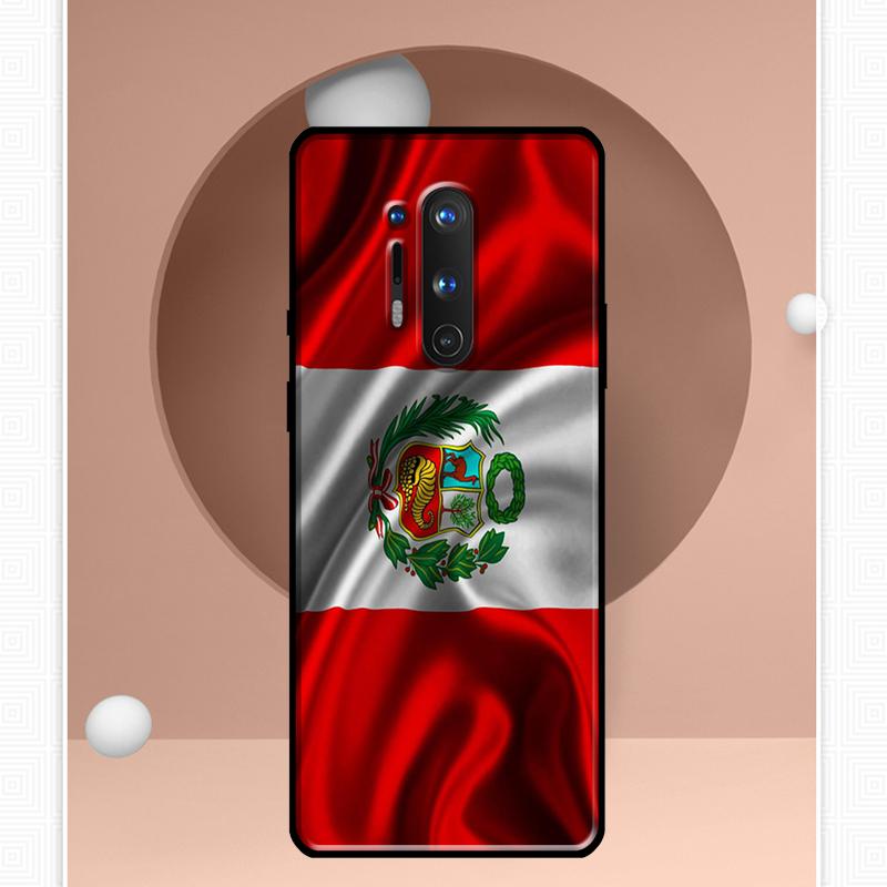 Custodia Bandiera Perù Per OnePlus Ace 11 9 10 Pro 9RT 10T 8T Cover Per OnePlus Nord CE 2 Lite 2T N10 N20