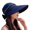 Summer Sun Hat For Women With Wide Brim And Detachable Crown For Outdoor Activities And Sunshade