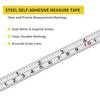 Self-Adhesive Metal Tape Measure Imperial and Metric Scales Left-Right Reading Ruler  Woodworking
