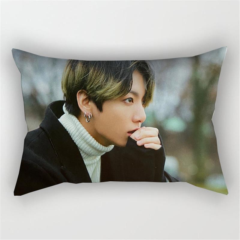 Bangtan Boys Kpop Bts Print Pillowcase Cover Bed Seat Square Pillow Home Cover