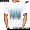 New Arrival Casual Fashion Grunge Dripping Turquoise Misty Forest Print Men TShirt Short Sleeve ONeck Tops Hipster Tee