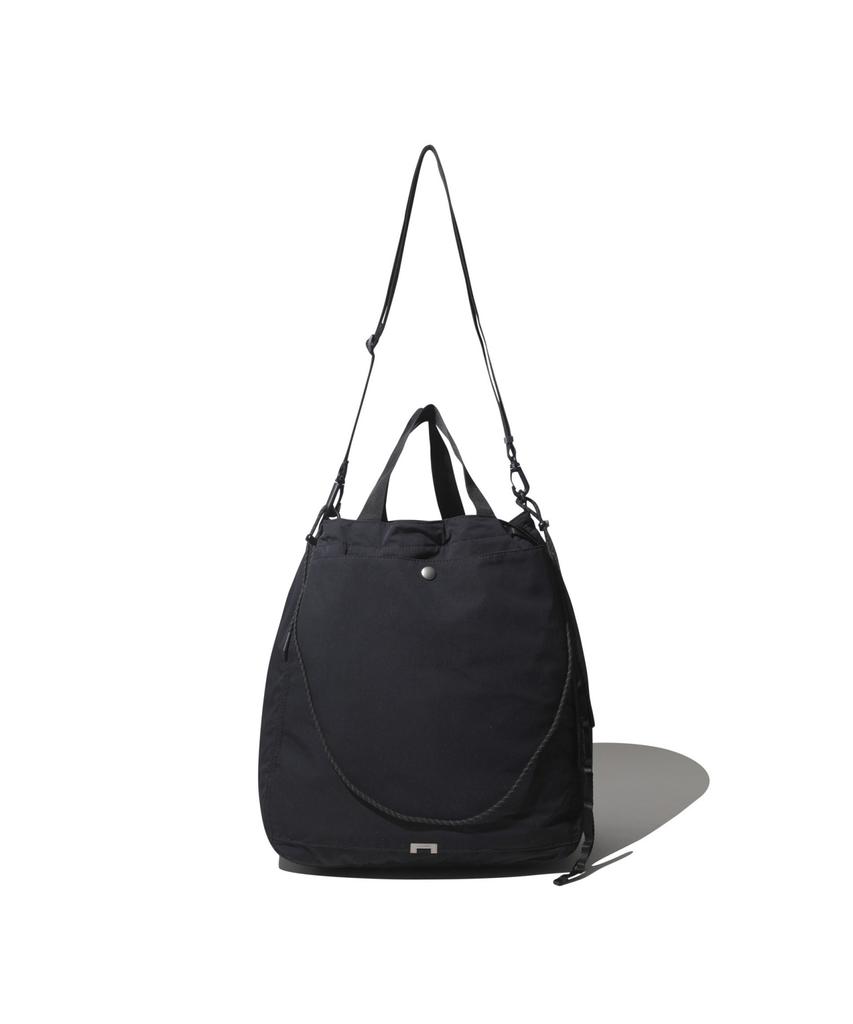 Customellow Black Nylon Two-Way Tote Bag_Cabax25103Bkx