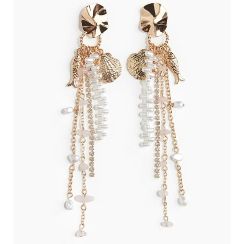 H&M Dangle Earrings Gold 1293083001