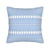 Geometric Shaped Blue Doodles Pillowcase Cushion Cover Geometric Ink Blue Throw Pillow Case Cover Home Zipper 40*40Cm