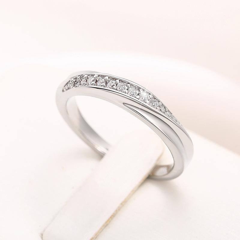 Japanese Light Luxury Micro-Inlaid Ring For Women, Fashionable Personalized Couple Niche Tide Ring, Daily Commuting Ring
