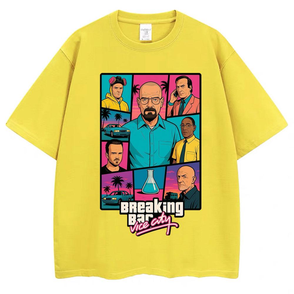 

Breaking Bad Heisenberg Better Call Graphic T Shirt Men Women Vintage Short Sleeve Oversized Cotton Casual T-shirts 3XL