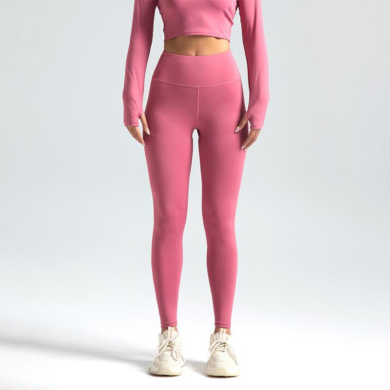 

Women s Nine-point Trousers Leggings High-waisted Solid Color Yoga Sports Pants High-stretch Leggings Running Fitness Pants 3XL S