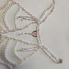Adjustable Pearls Body Jewelry Body Chain Decoration for Trendy Women Strapless Dresses and Casual Stylish Outfits