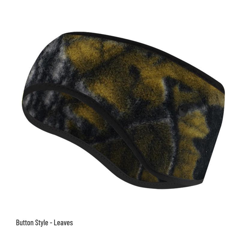 Fleece Warmes Ohrband: Dickes breites Stirnband für Herbst- und Winterradfahren - Winddichte und kältefeste Ohrenschützer.