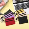 Canvas Mini Coin Purse Simple Zipper Kid Storage Pouch Money Pocket Solid Color Coin Key Bag Women Men Cute Wallet Mini Purse