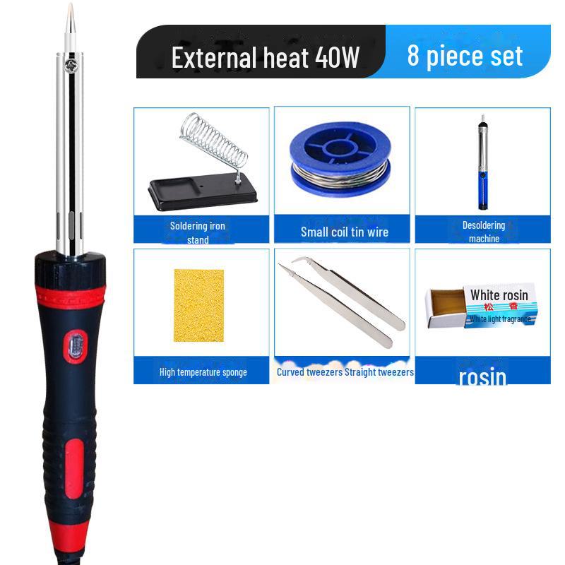 

Мощный электрический паяльник 60 Вт с подсветкой для сварки и выжигания