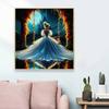 5D DIY Diamond Painting Decorative Princess Swings Full Round Drill Scenery Diamond Embroidery Cross Stitch Kits Home Decor Gift