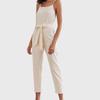 2022 Cotton & Linen Women's Suspender Jumpsuit - Casual European & American Style
