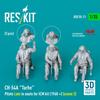 Reskit Tarhe Crew Late 3 Pieces Plastic Model Parts 1/35 CH-54A w/Seat 1968- (for ICM) RSKF35-0011 (Airplane)