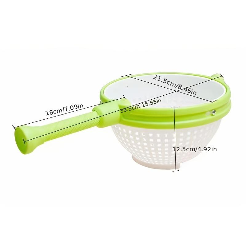 New Vegetable Rotating Drain Basket Salad Spinner Washing Dehydration Basket Kitchen Vegetable Centrifugal Washer