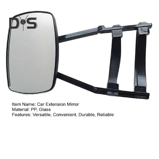 Car Extension Mirror Universal Clip-on Towing Mirrors Easy To Install Adjustable Extension Mirror for SUV Trailer Truck