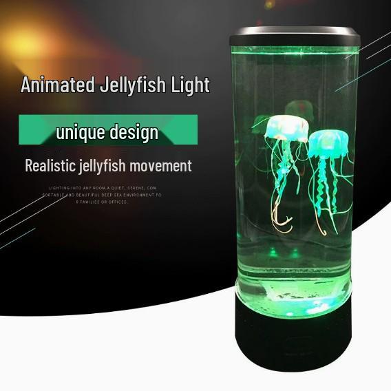 USB LED Jellyfish Lamp: Color-Changing Night Light for Atmosphere and Silent Desktop Décor