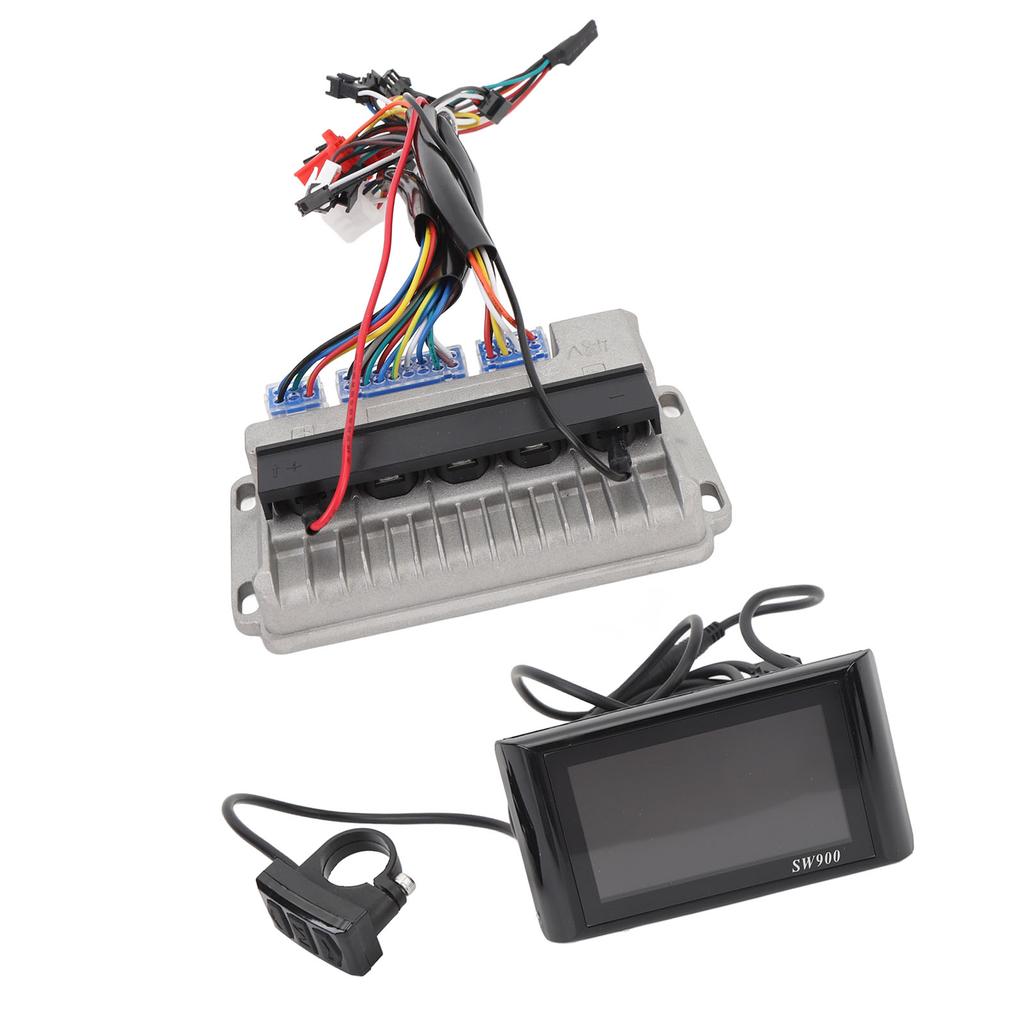 Sada střídavého ovladače motoru LCD displeje 36V 48V 60V 500W 28A hliníková slitina voděodolná zadní strana