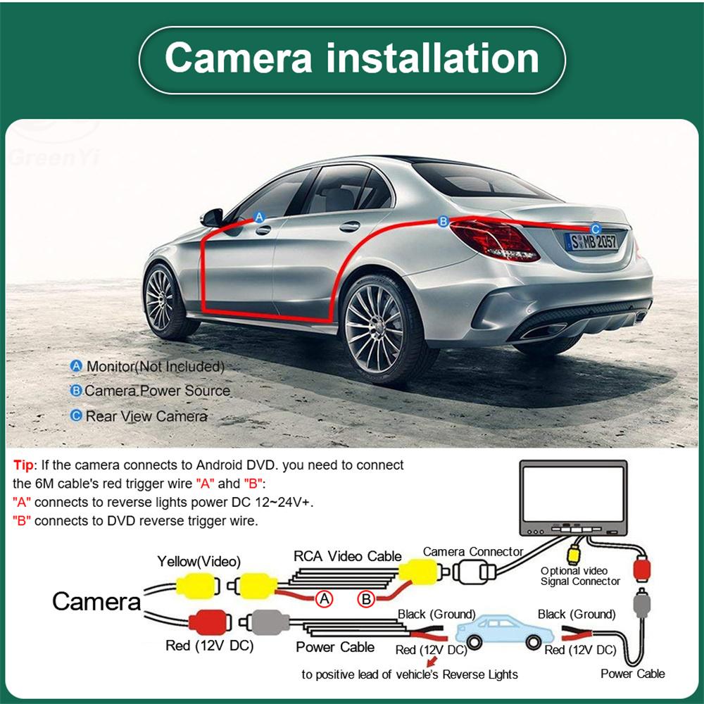 AHD 1080P Trunk Handle Camera For Mercedes C-Class W204 W205 S204 W212 2011-2013