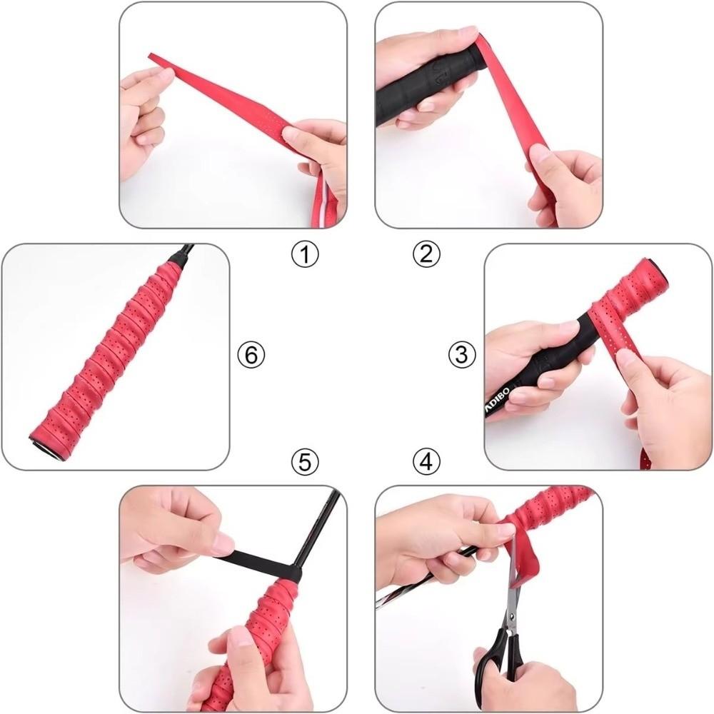 Anti Slip Badminton Racket Grip Tape Sweat Absorbent Racket Handle Wrap  Badminton Accessories