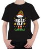 The BOSS ELF Christmas Elves Funny Xmas Party Chef Gnome Unisex Kids