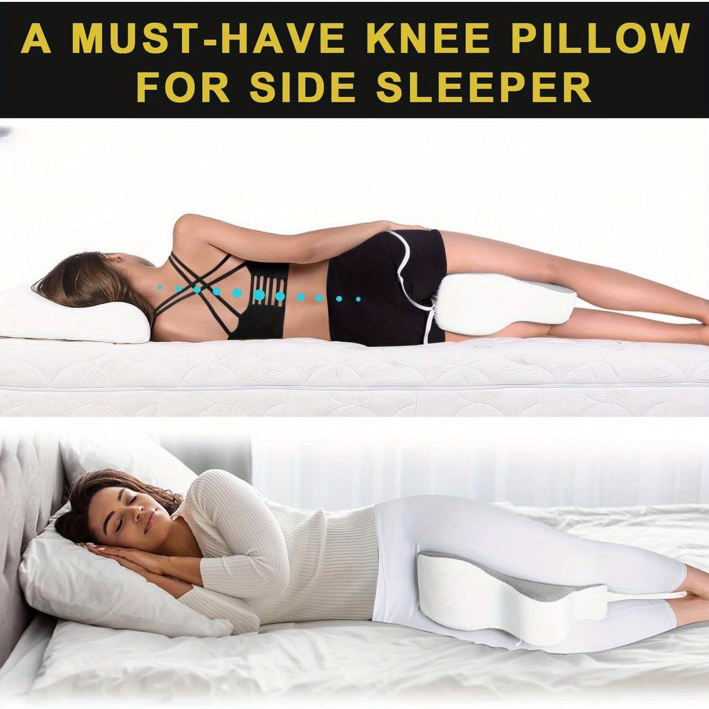 [Langes Kniekissen für Seitenschläfer]Großes langes Kniekissen - Stützt Oberschenkel vollständig für Seitenschläfer, richtet Wirbelsäule für Seitenschlafen zwischen den Beinen aus