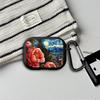 Earphone Cases Cover Case For Airpods 1 3 4 Pro2 Pro3 2 Pro Blue Flowers Cool