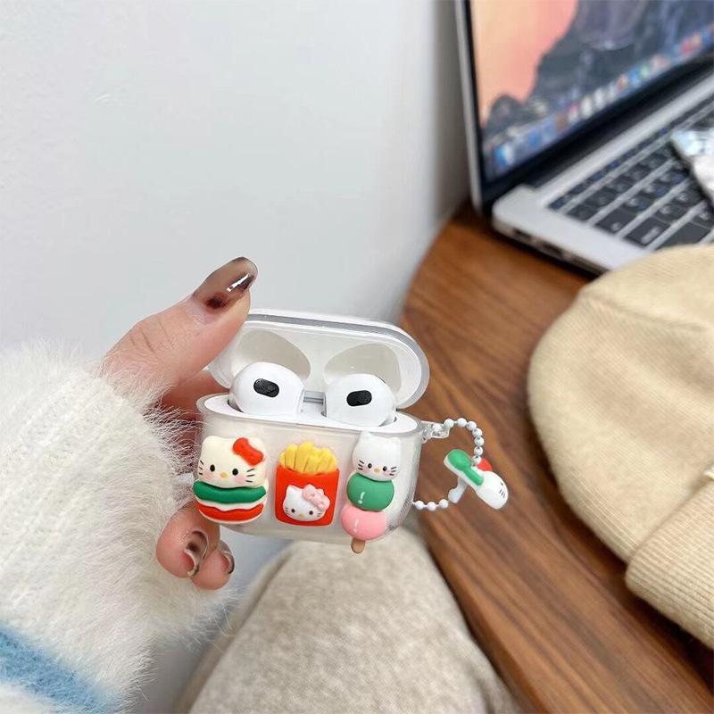 Airpods 1 /2 Generation Applicable Cartoon Cute Apple Bluetooth Headset Case 3Rd Generation French Fries Pro Women